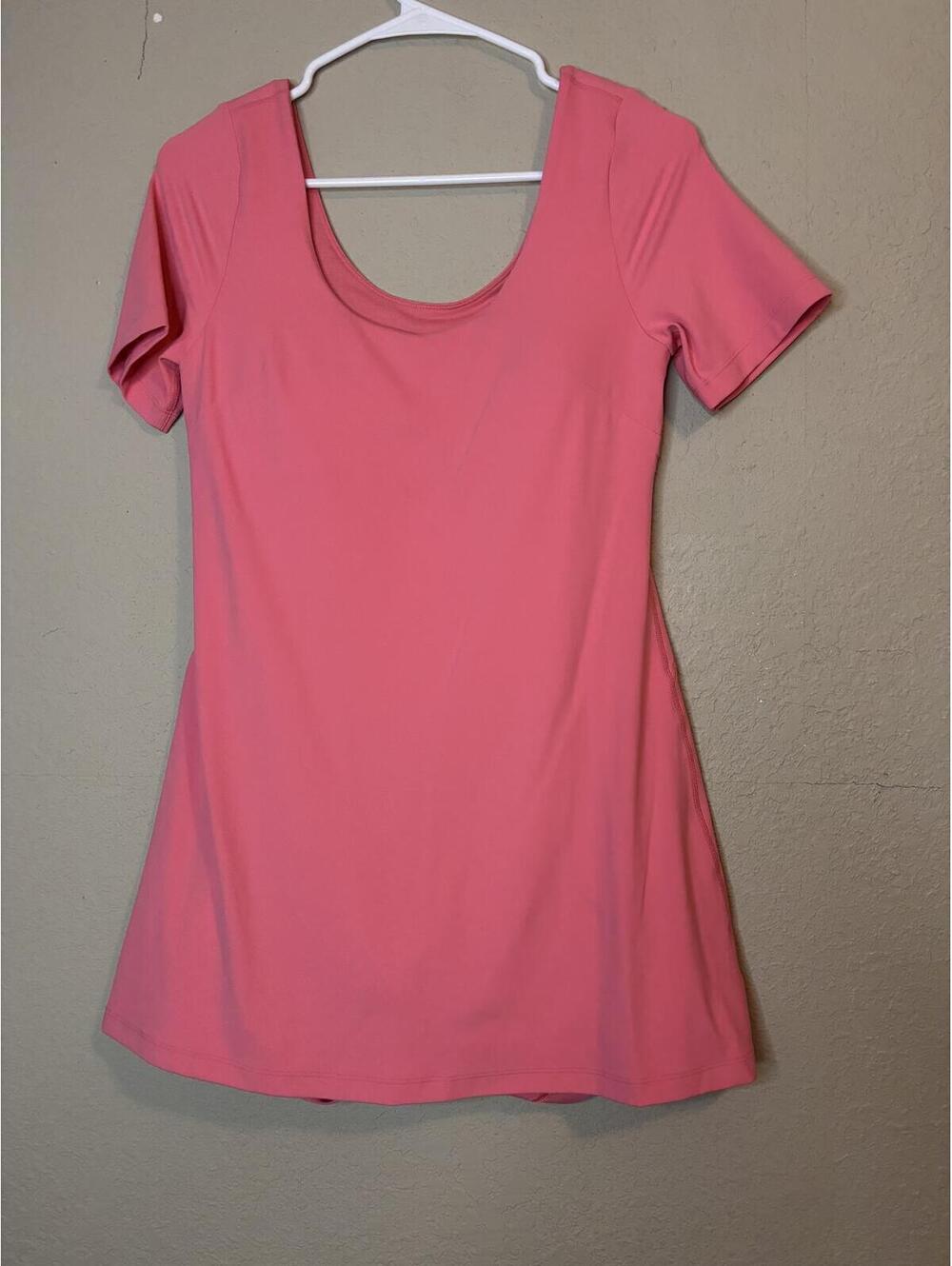 Lululemon Pink Short Sleeve Athletic Dress Size 8